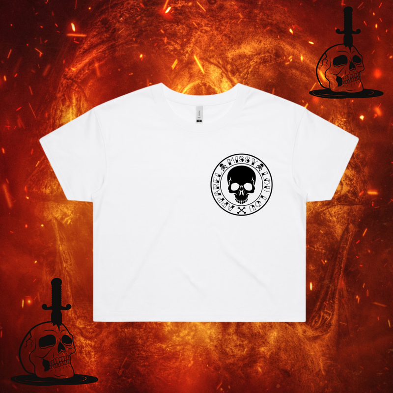 SKULL & BONES - Crop Tee