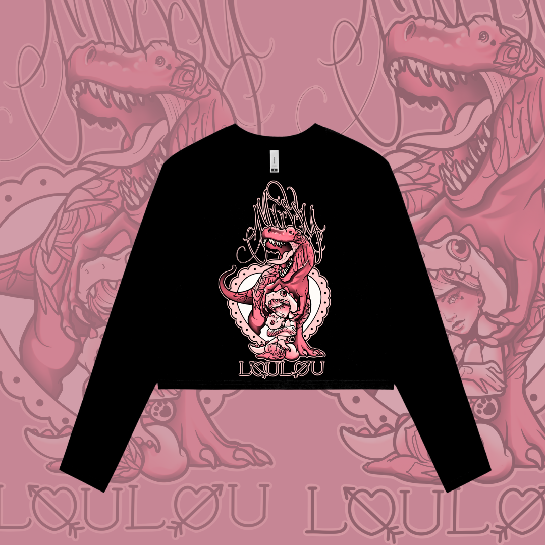Sexy Rexy - Crop Long sleeve, Front Design