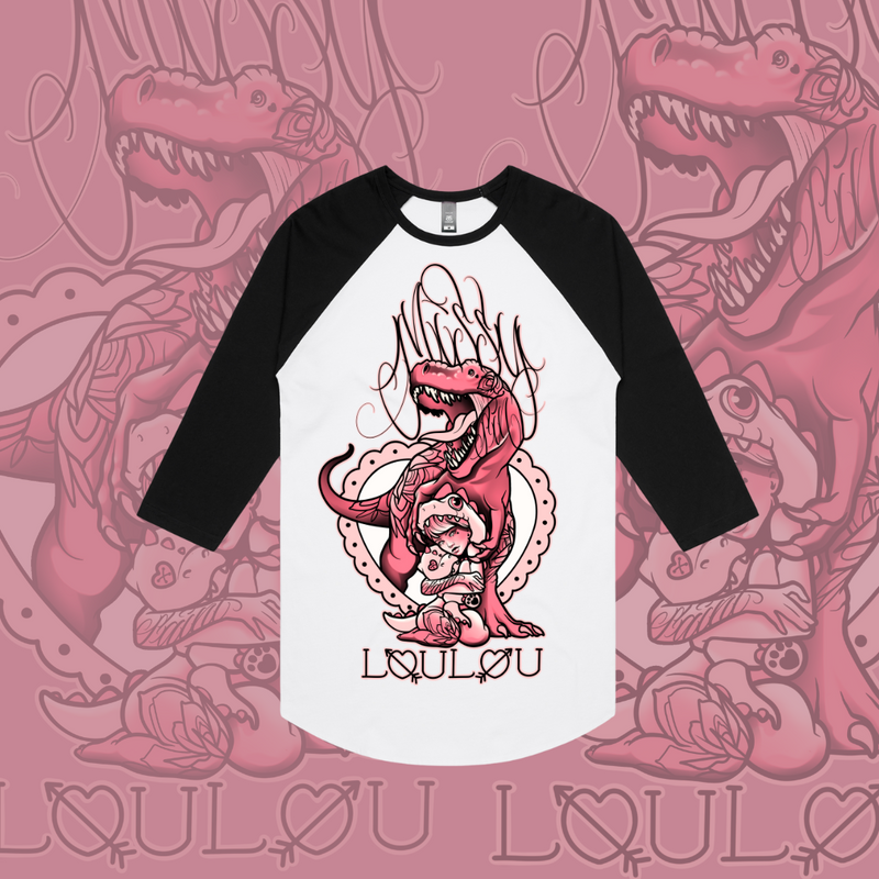 Sexy Rexy - Baseball tee, Front design