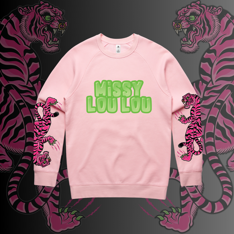 DOUBLE TROUBLE - Unisex supply crew, Pink