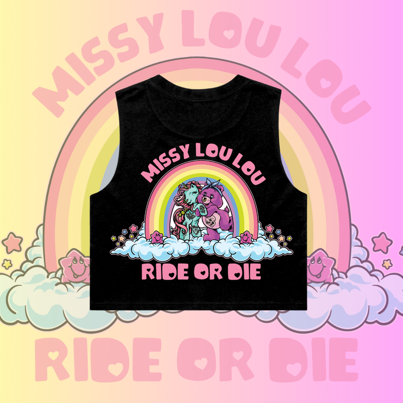 Ride or Die - Crop tank pocket design