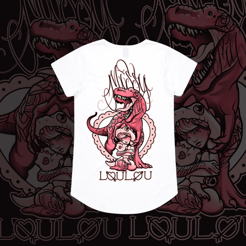 Sexy Rexy - Drop neck tee