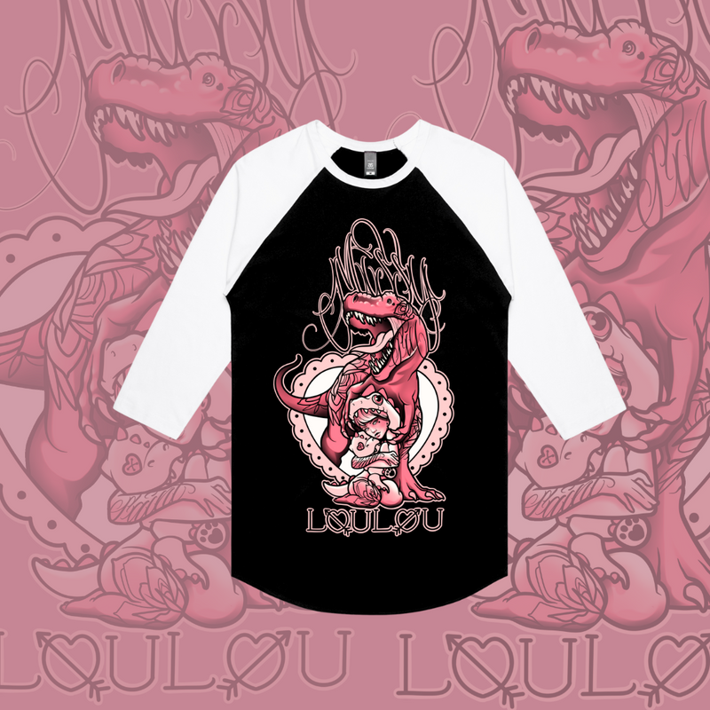 Sexy Rexy - Baseball tee, Front design
