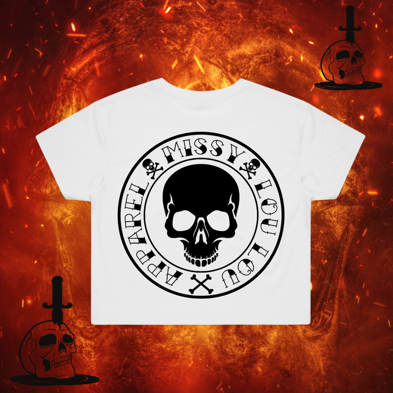 SKULL & BONES - Crop Tee
