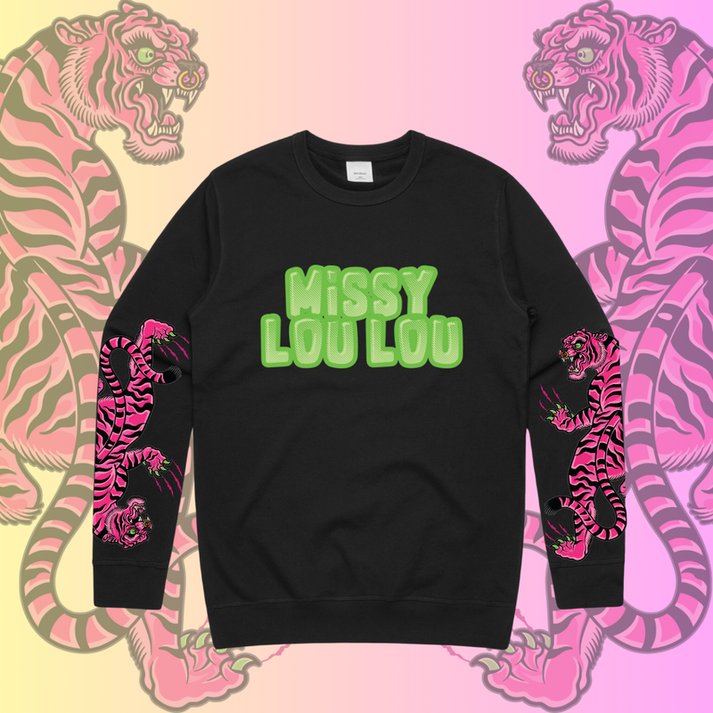 DOUBLE TROUBLE - Unisex supply crew, Black
