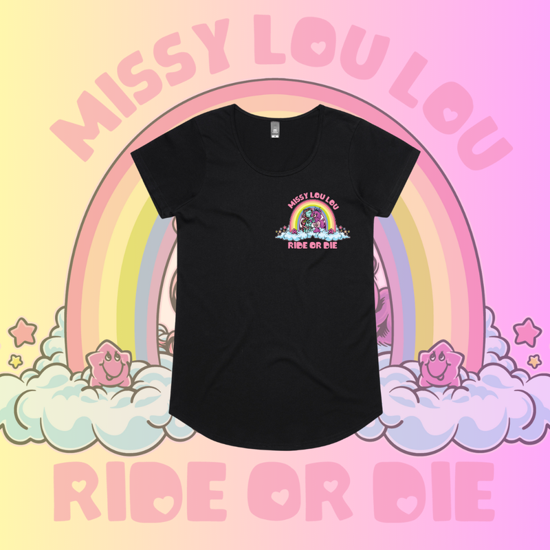 Ride or Die - Drop neck tee
