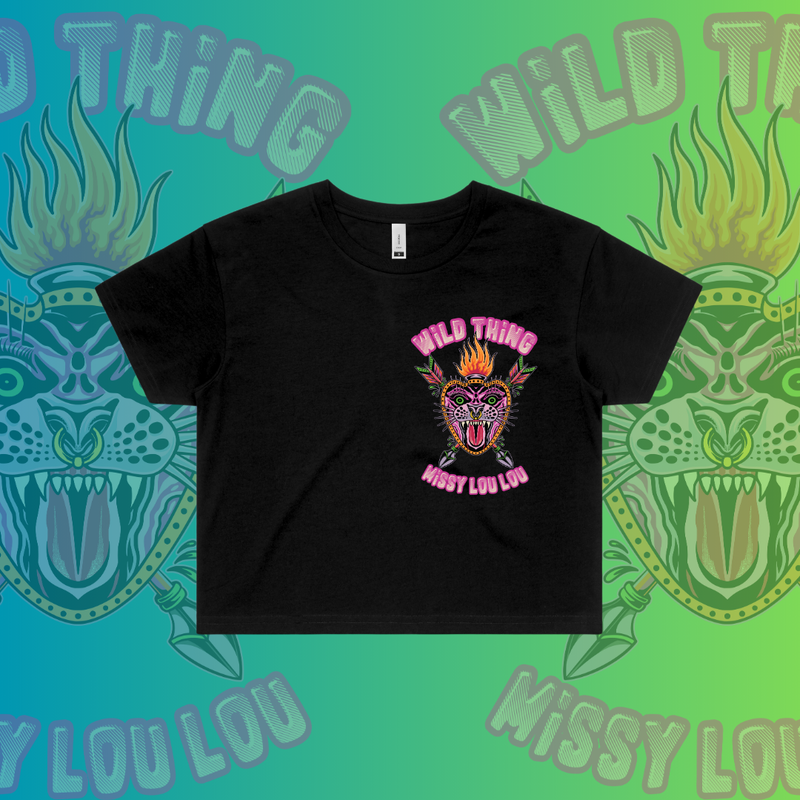 WILD THING - Crop Tees, Pocket design