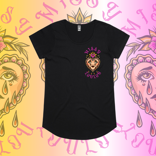 Crying Hearts - Drop neck tee's