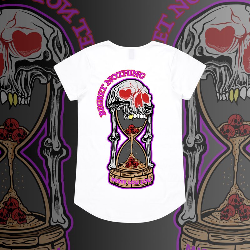 REGRET NOTHING - Drop neck tee