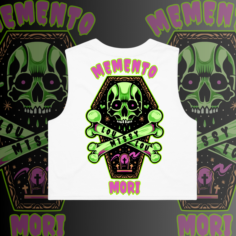 MEMENTO MORI - Crop tank, Pocket design