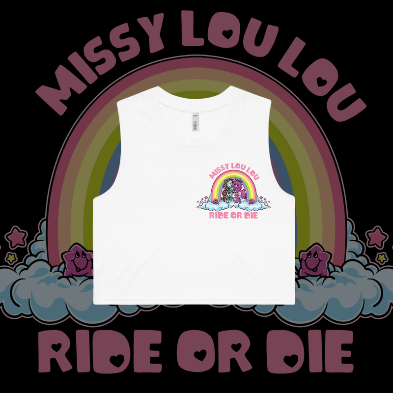Ride or Die - Crop tank pocket design