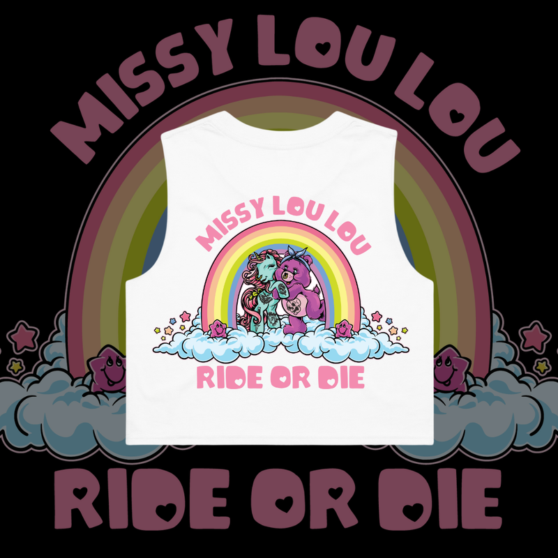 Ride or Die - Crop tank pocket design