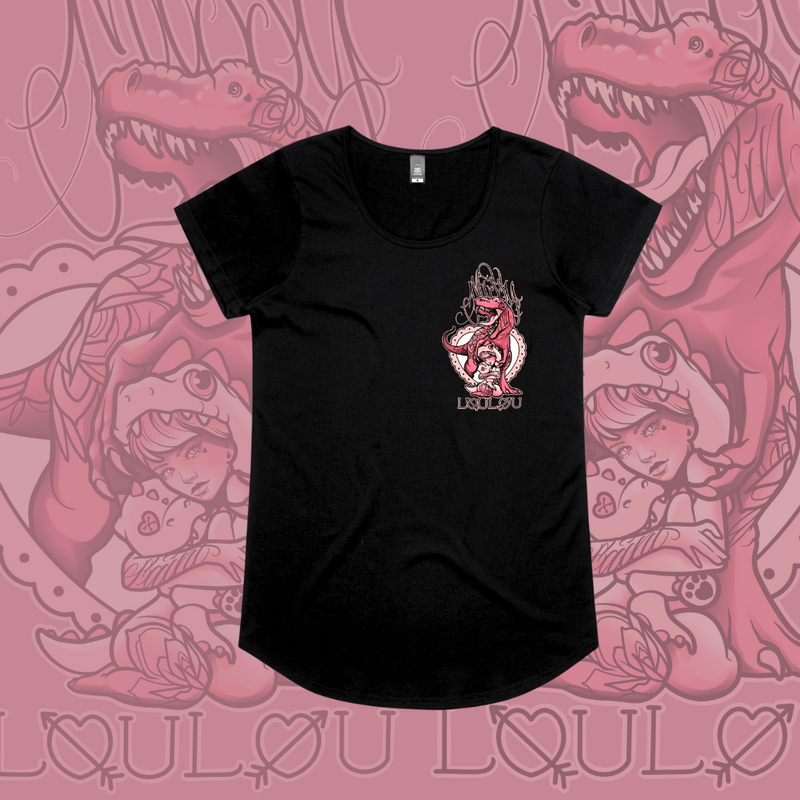 Sexy Rexy - Drop neck tee