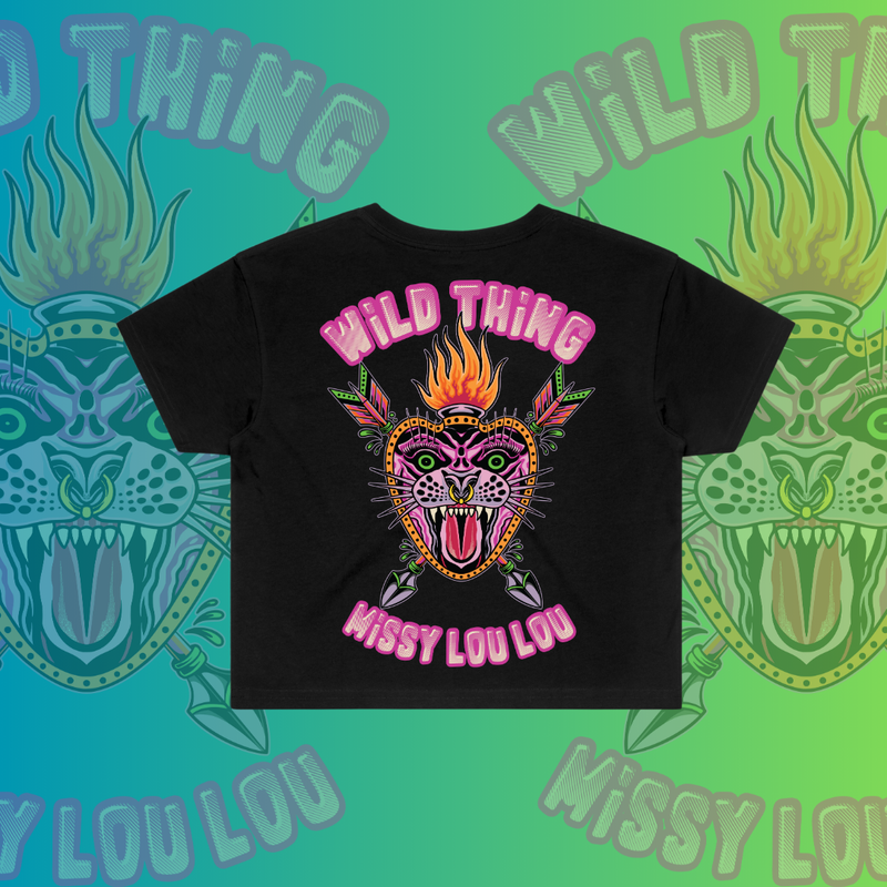 WILD THING - Crop Tees, Pocket design