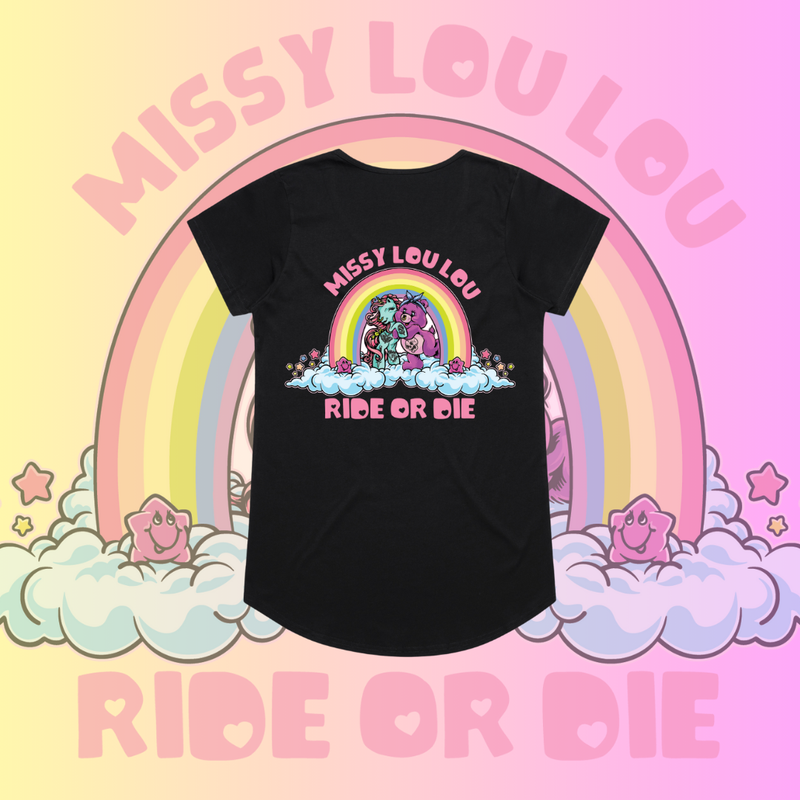 Ride or Die - Drop neck tee
