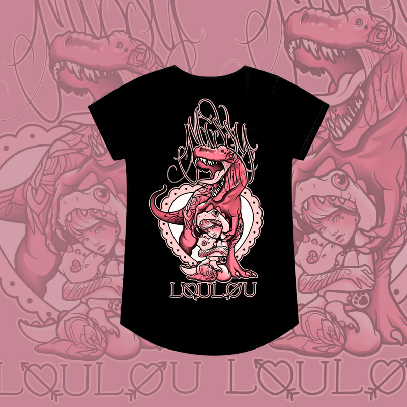 Sexy Rexy - Drop neck tee