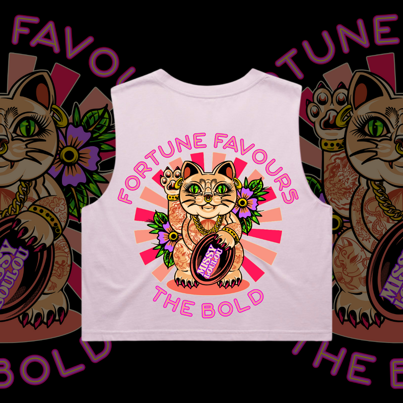 MISS KITTY - Crop tank, Pocket design