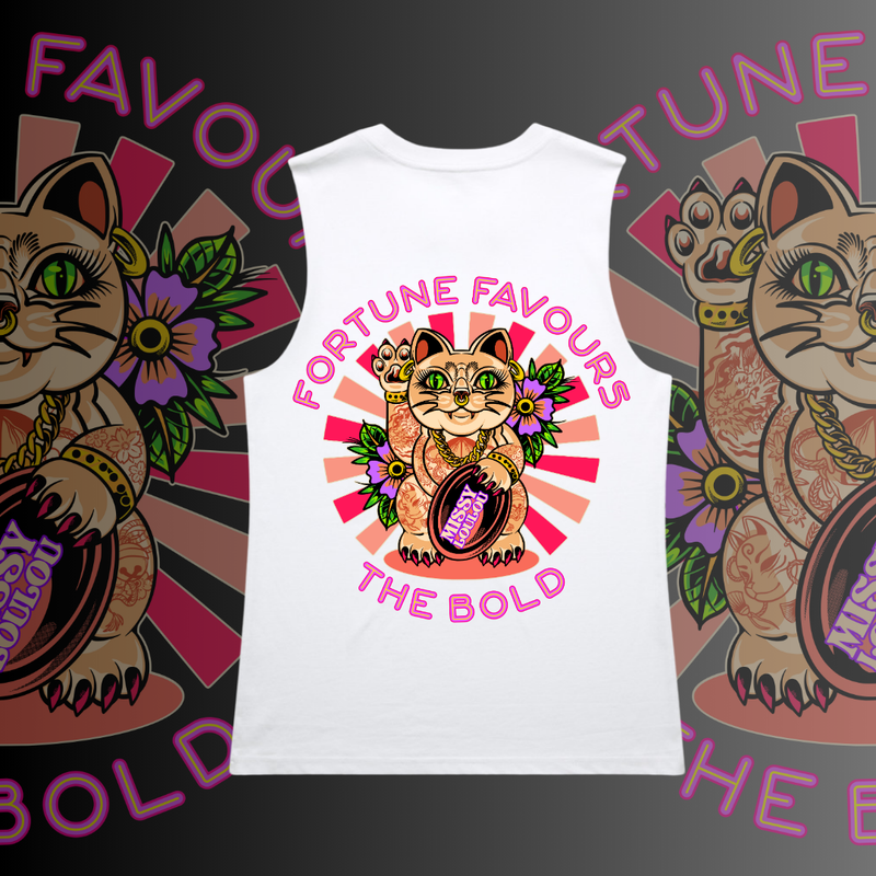 MISS KITTY - Tomboy tank, Pocket design