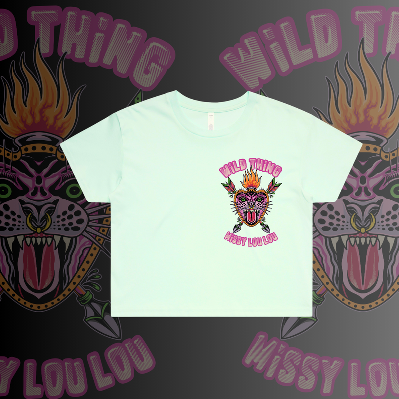 WILD THING - Crop Tees, Pocket design