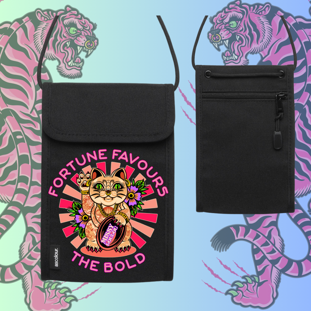 MISS KITTY - Beach phone bag