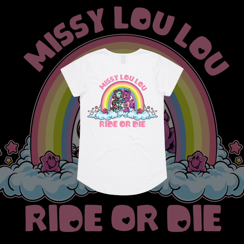 Ride or Die - Drop neck tee