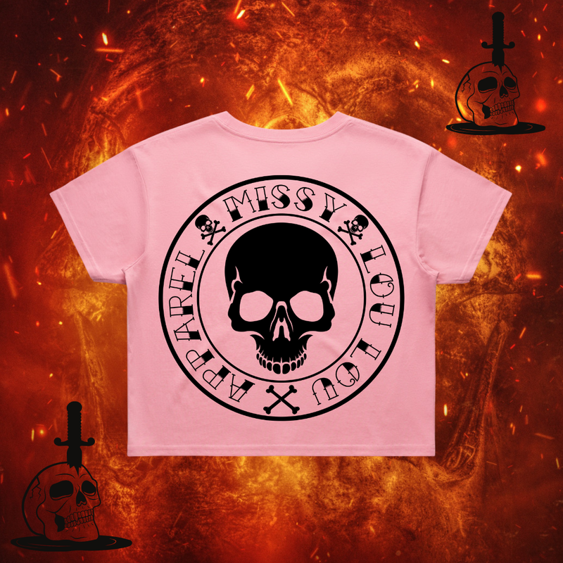 SKULL & BONES - Crop Tee