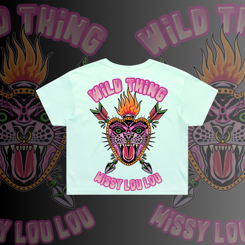 WILD THING - Crop Tees, Pocket design