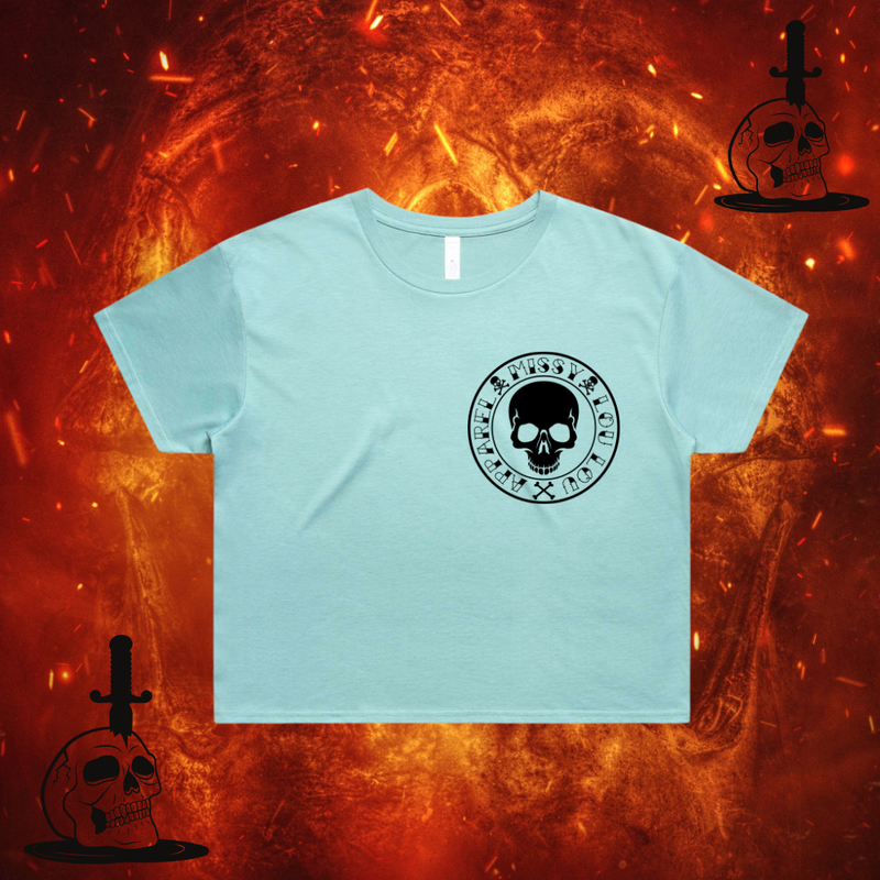 SKULL & BONES - Crop Tee