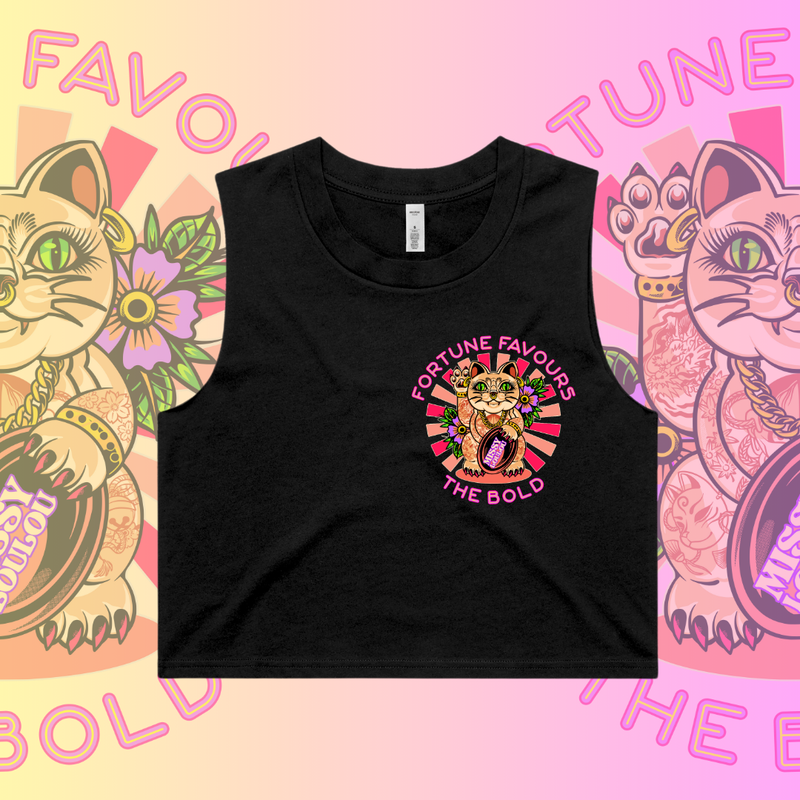 MISS KITTY - Crop tank, Pocket design