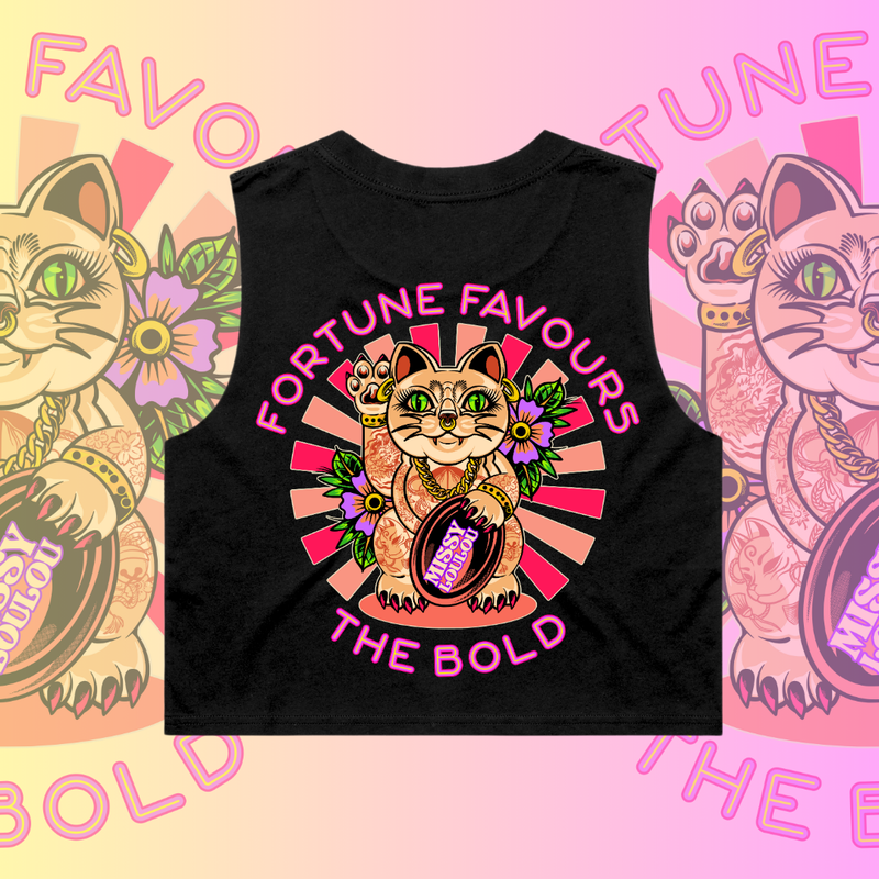 MISS KITTY - Crop tank, Pocket design