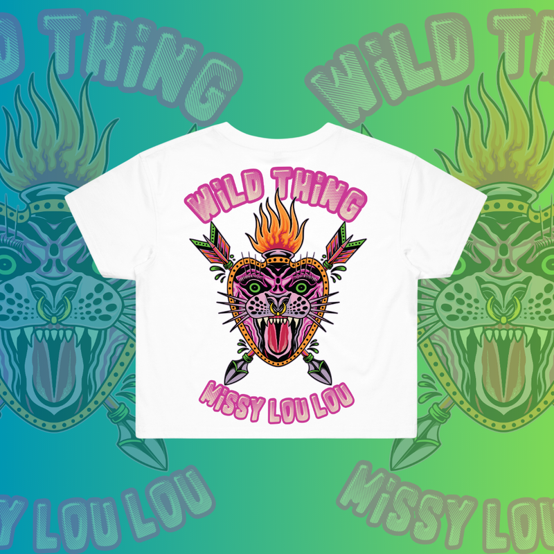 WILD THING - Crop Tees, Pocket design