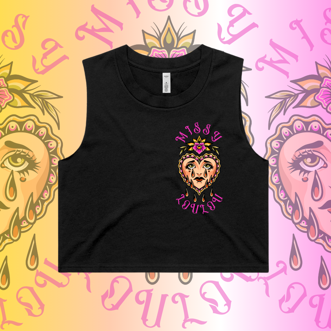 Crying Hearts - Crop tank