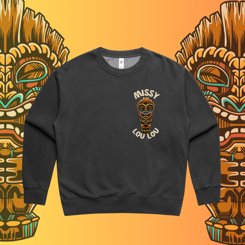 Tiki - Women's relaxed faded crew