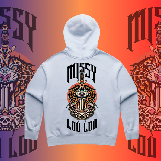 Tiger Skull- Unisex, Heavy weight hood