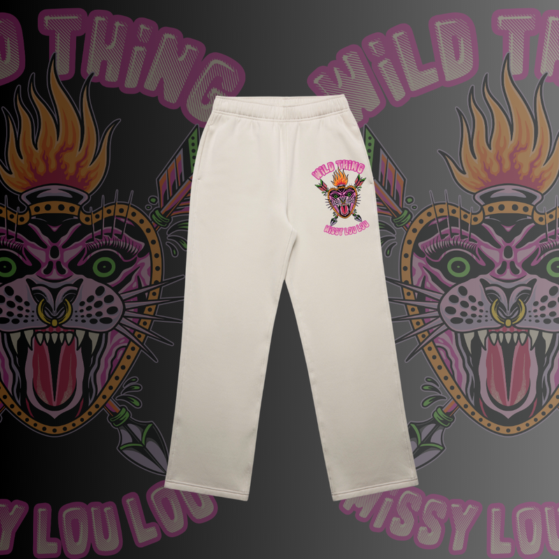 WILD THING - Relax cuffless Trackpants