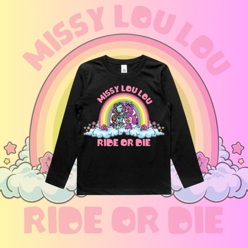 Ride or Die - Kids Long sleeve TeeRide or Die - Kids Long sleeve Tee