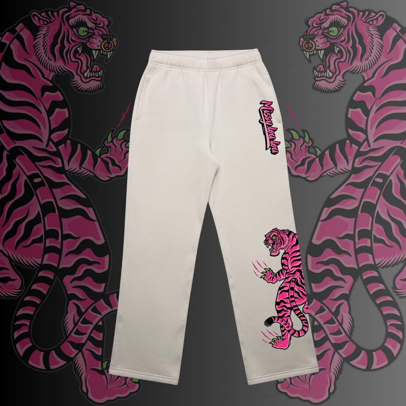 DOUBLE TROUBLE - Relax cuffless Trackpants