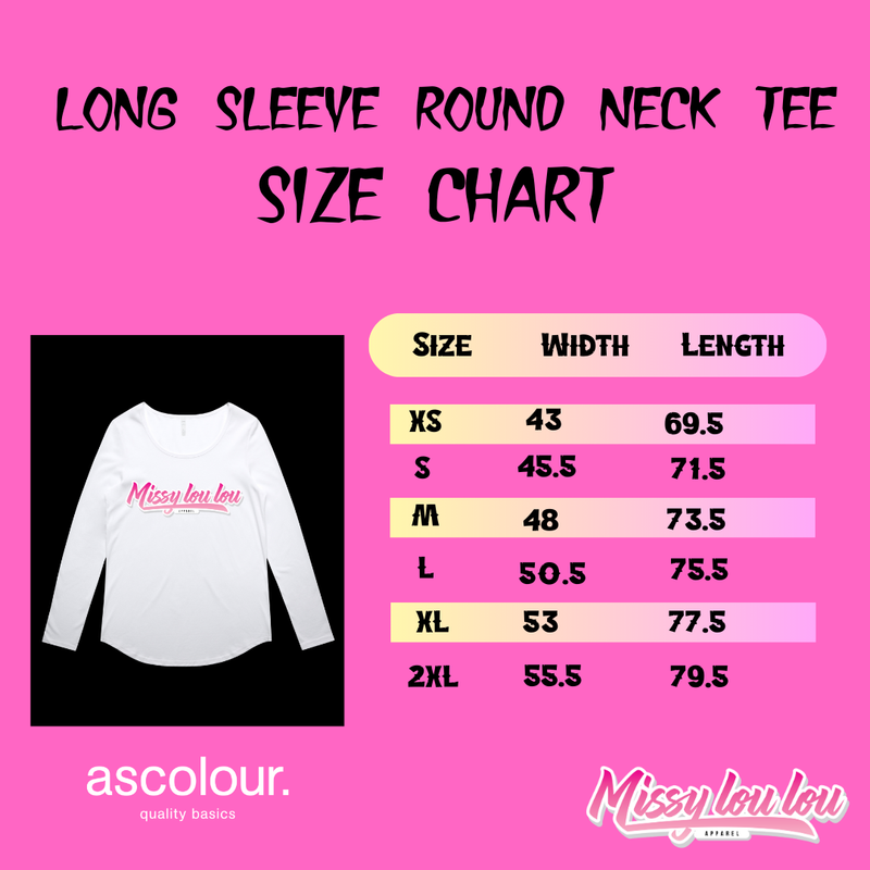 DOUBLE TROUBLE - Long sleeve drop neck tee