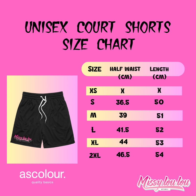 HEARTBREAK - Unisex Court Shorts