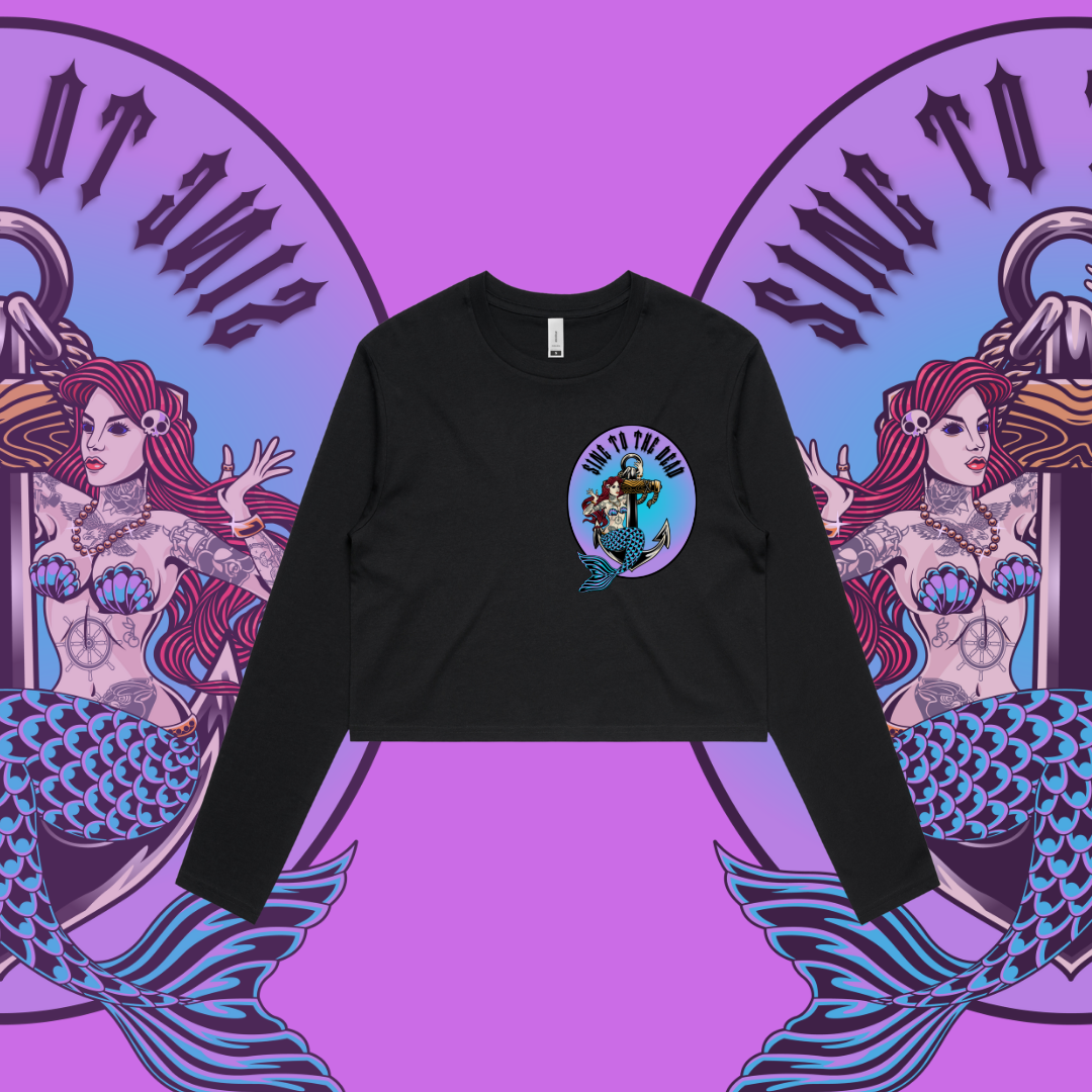 Sing to the Dead - Crop long-sleeve tee