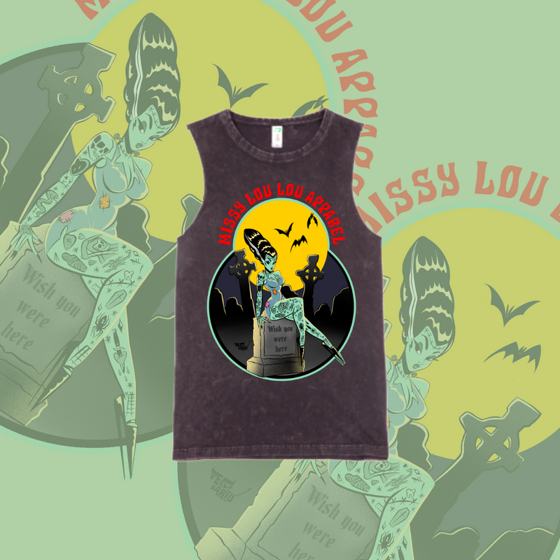Grave Digger - Marble stone tanks, Black & Pink
