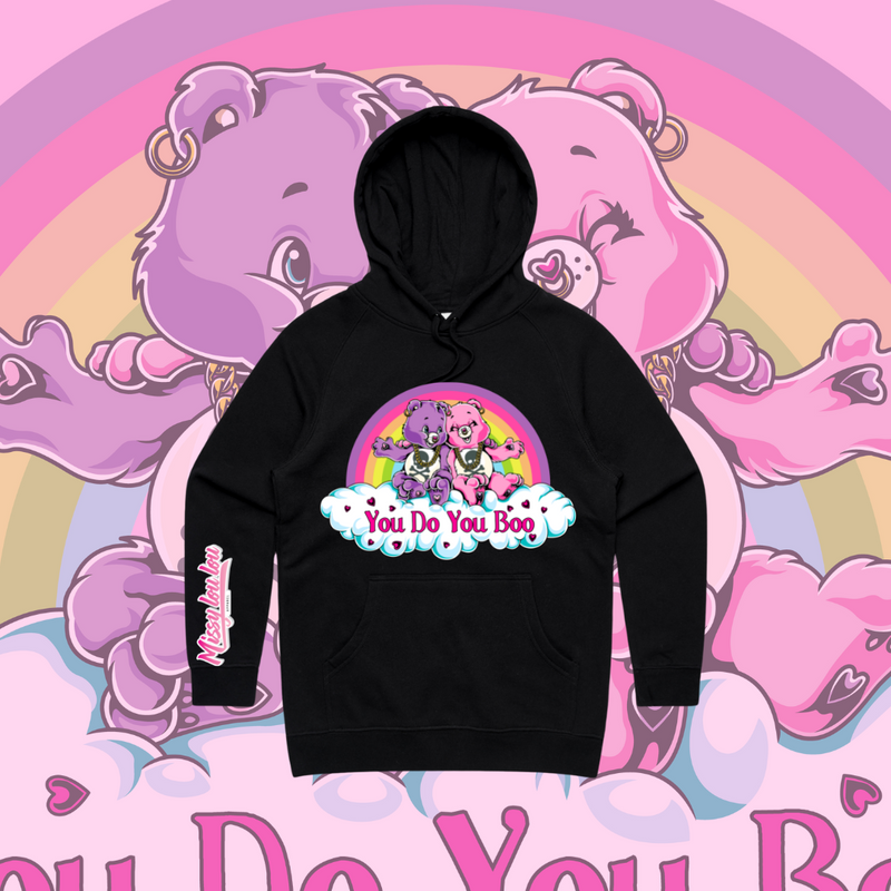 You Do You Boo - Premium Hood, Pink & Black