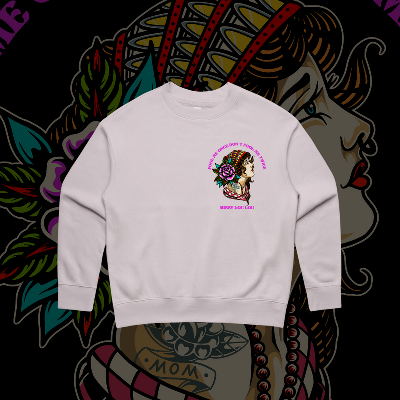 Fool Me Once - Relaxed Crew Sweater