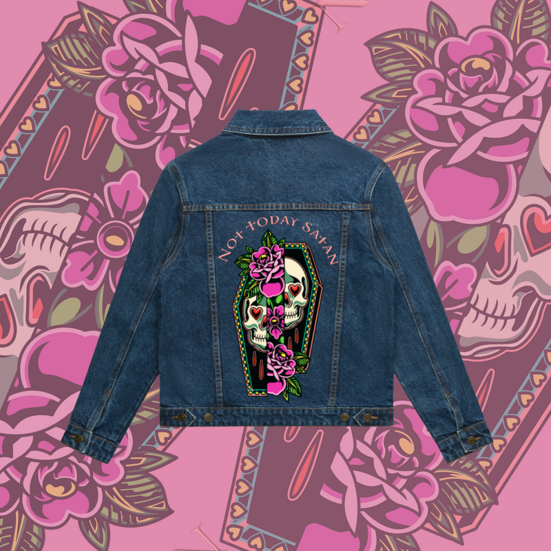 Not Today Satan - Denim Jackets