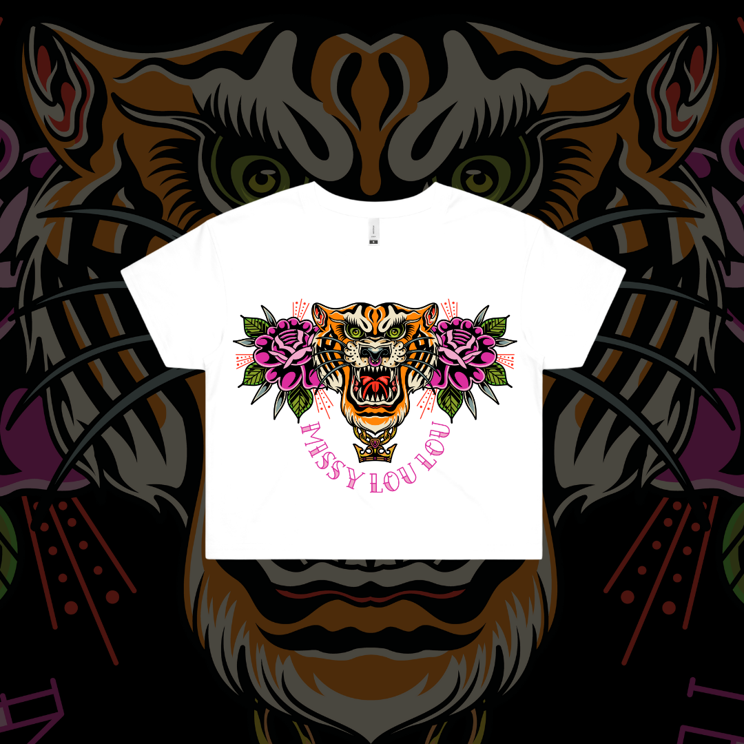 Tiger Lilly-  Crop Tees