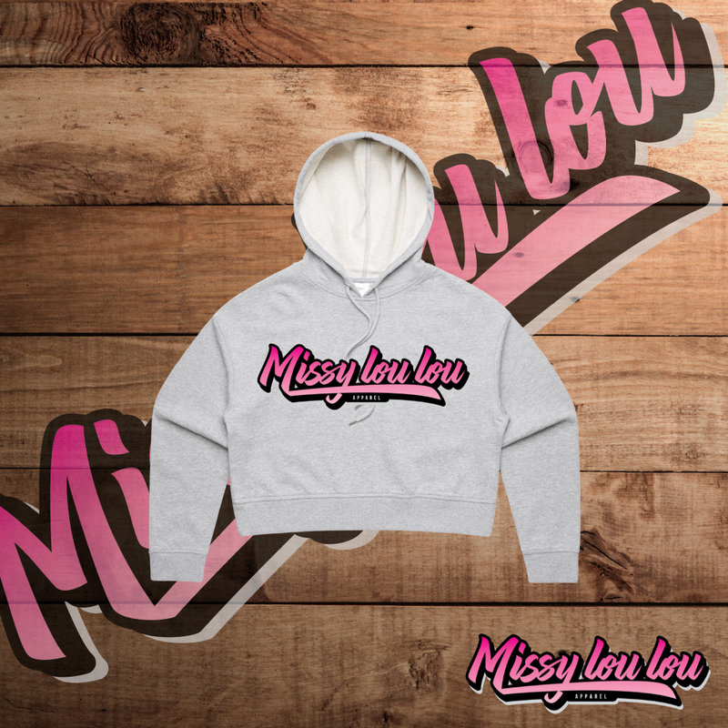 Logo Collection - Crop Hoods, Black, Grey, Pink