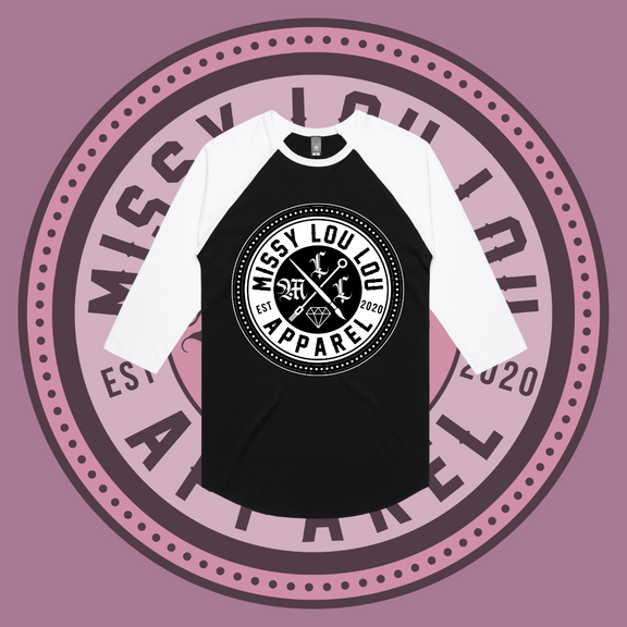 Missy Logo  - Baseball tee, Front Design