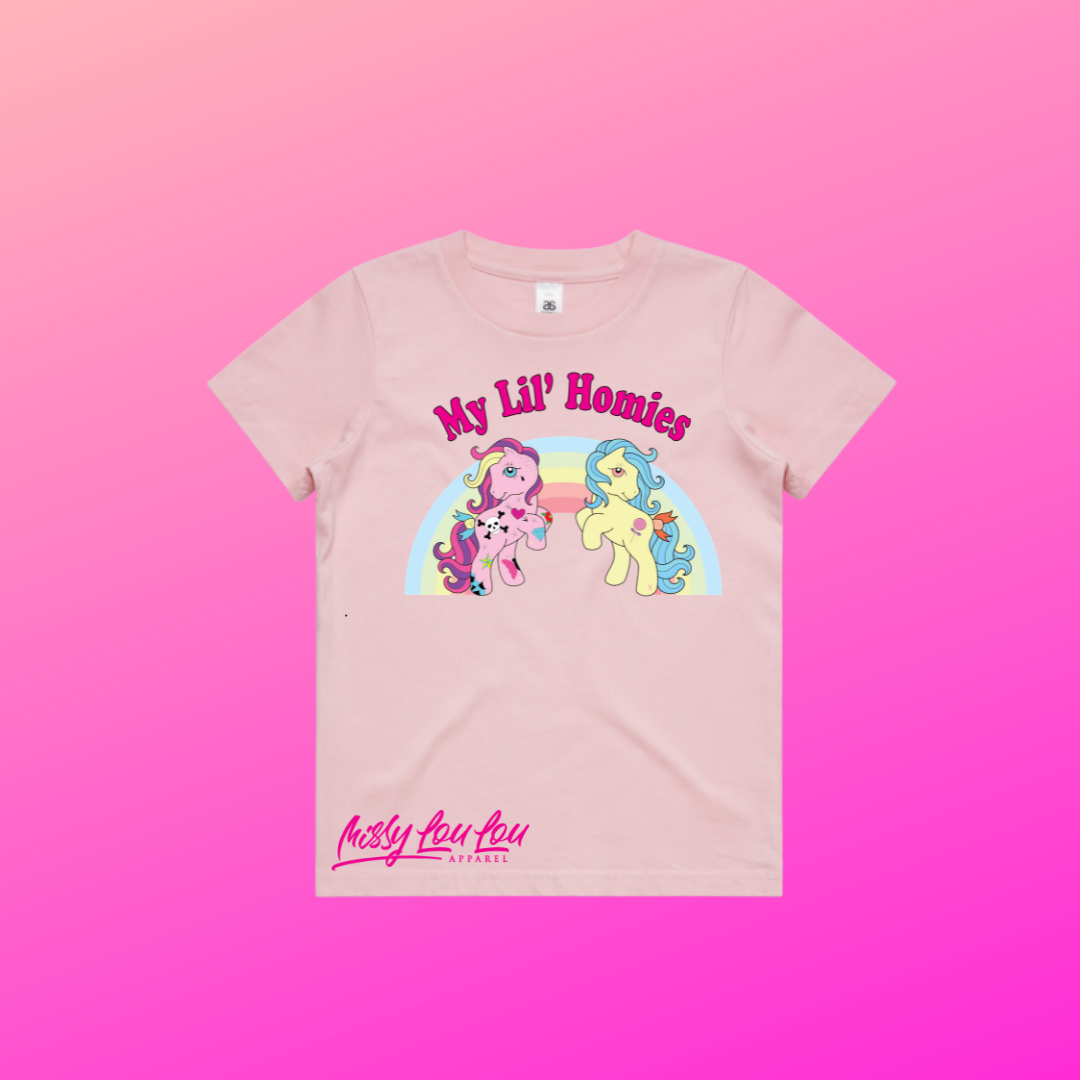 Kids Pale Pink - My 'Lil' Homies Tee