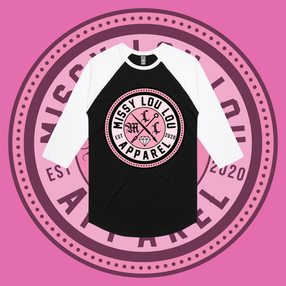 Missy Logo  - Baseball tee, Front Design