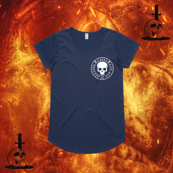 SKULL & BONES   - Drop neck tee's